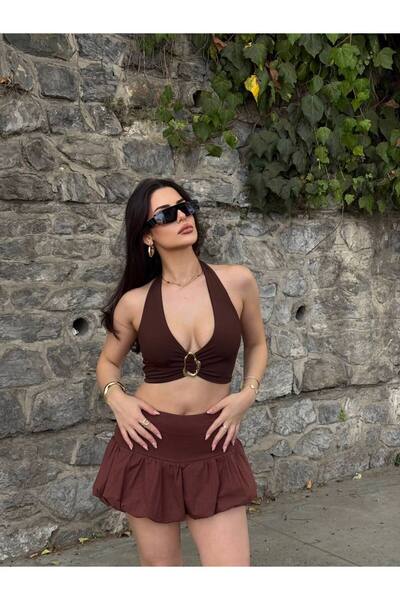 Le Savu Tennis Player Balloon Shorts Skirt