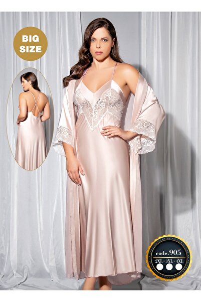 SATTENS SET DE ÎMBRĂCĂMĂNĂ DE NOAPTE SWEET NIGHT, MĂRIME MARE, DUBĂ, SATIN