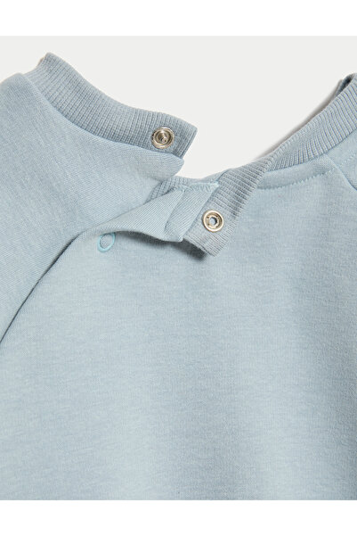 Marks & Spencer Pamuk Karışımlı Sweatshirt (0–3 Yaş)
