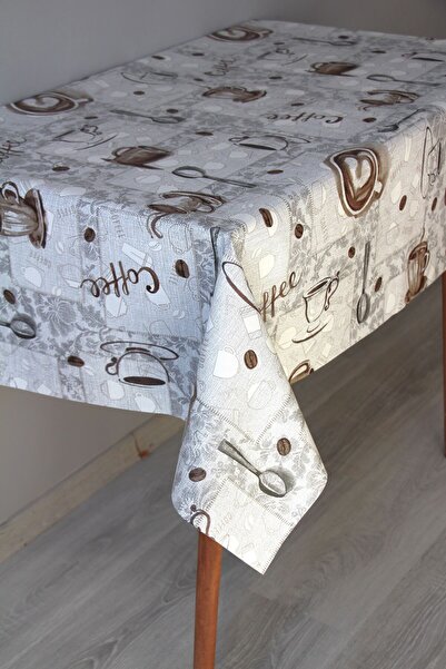 DDHOME Fiber Erasable Pvc Oilcloth Tablecloth 1261-2Coffenew