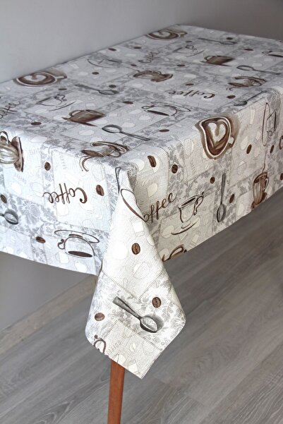 DDHOME Fiber Erasable Pvc Oilcloth Tablecloth 1261-2Coffenew