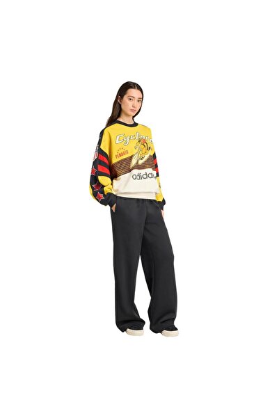 adidas Women's Yellow Sweatshirt Cycling Crew Jw0147