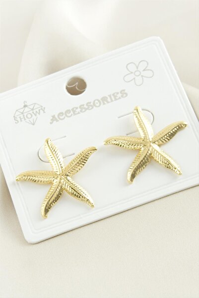 Ronanna حلق معدني على شكل نجم البحر