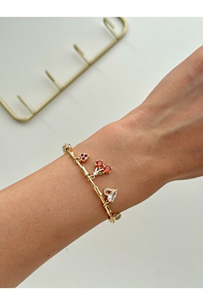 YOUES JEWELRY Çelik Sallantılı Charmlı Ayarlanabilir Bileklik
