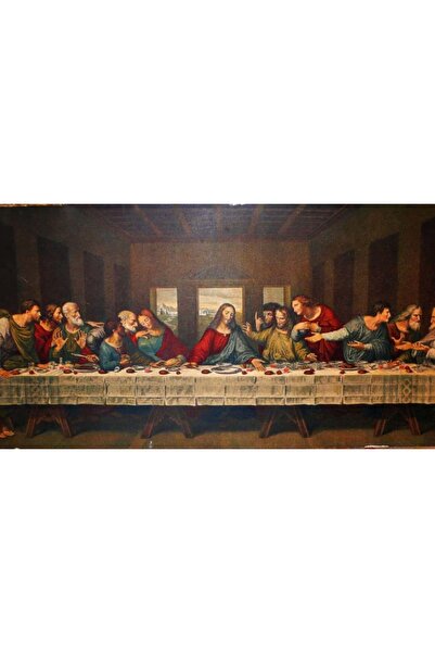 Dialands Mozaik Leonardo Da Vinci-Son Akşam Yemeği (1495-1498) 112x56 cm Dialands Elmas Mozaik Tablo