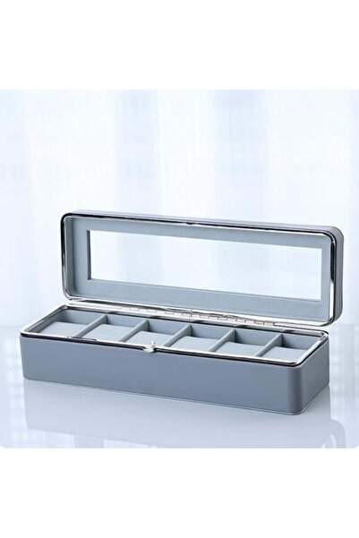 GOTA Gray 6-slot Watch Organizer – Elegance and Organization in One Place