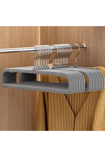 GOTA Suede Pant Hangers Grey - Optimal Clothes Organization and Protection
