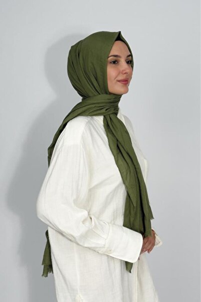 Betimoda Aya Thin Cotton Solid Color Shawl Khaki