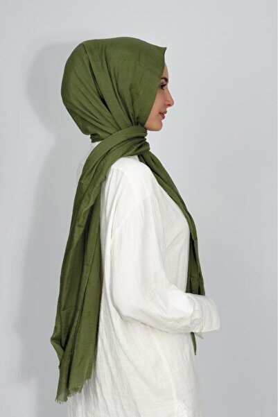 Betimoda Aya Thin Cotton Solid Color Shawl Khaki