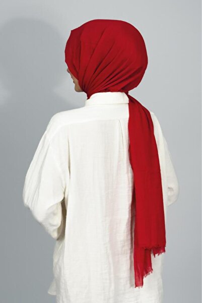 Betimoda Aya Fine Cotton Solid Color Shawl Burgundy