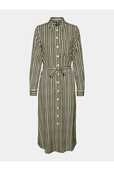 Vero Moda Γυναικείο Φόρεμα-Πουκάμισο 10306597 Καφέ