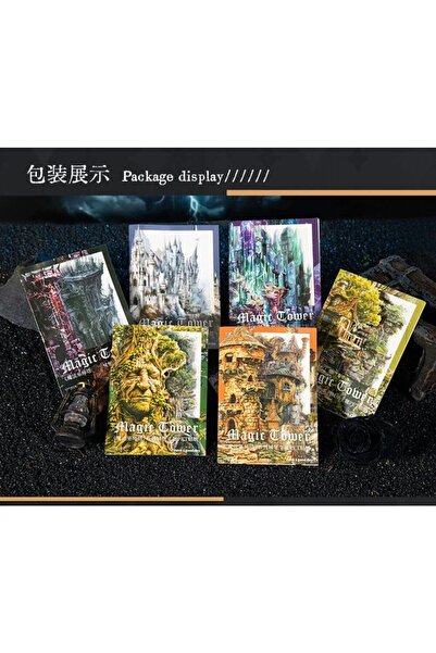 İthal L3-10 قطع ملصقات برج سحري من مادة PET - الرقم: 3