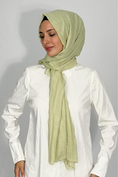 Betimoda Bamboo Kraş Solid Color Shawl Water Green