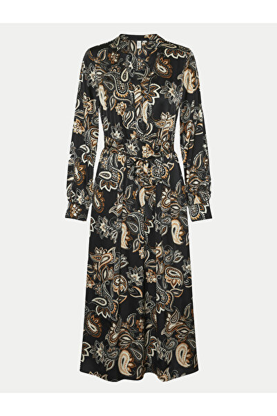 Vero Moda Γυναικείο Φόρεμα-Πουκάμισο 10320742 Μαύρο