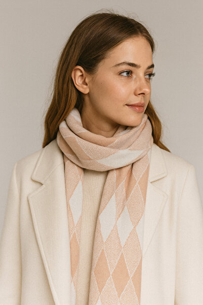 Sebir Moda Baklava Patterned Knitwear Scarf