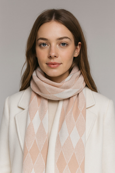 Sebir Moda Baklava Patterned Knitwear Scarf