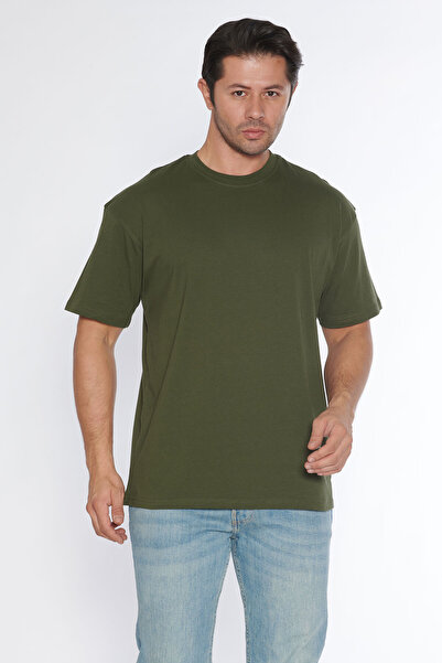 BlackHorn Black Horn Men's Crew Neck 100% Cotton Oversize T-Shirt