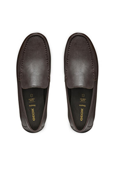 Geox ανδρικά μοκασίνια U55HYA-00046 καφέ
