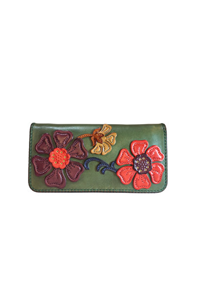 GÖN Oşum Handmade Women's Leather Wallet with Multiple Compartments, Coin Pocket and Plenty of Card Holders 40062