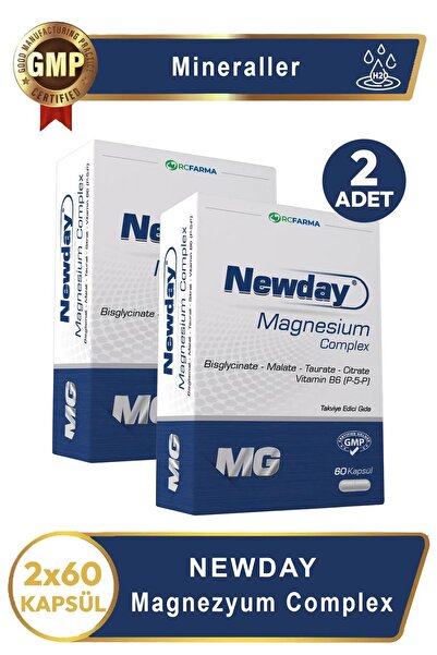 ASFSTORE Newday Magnezyum Complex 60 Kapsül 2 Adet