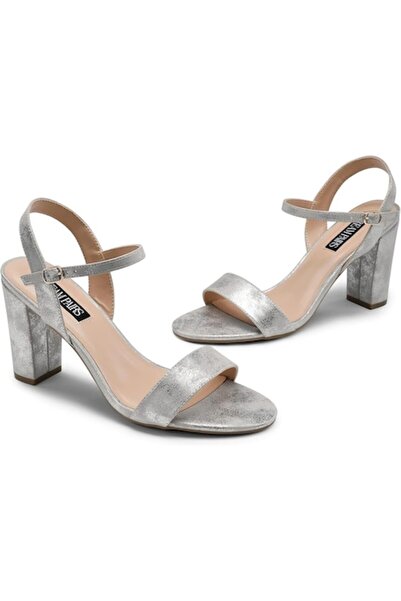 Dream Pairs - Women's Heeled Sandals, Silver, Size 38