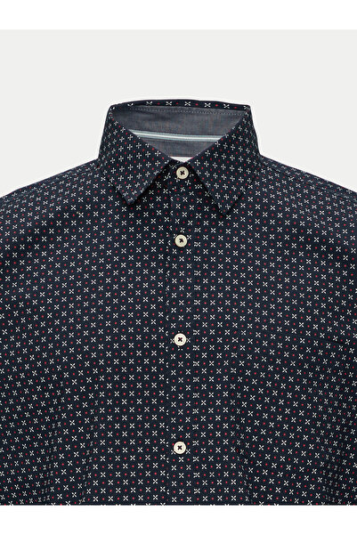 s.Oliver Ανδρικό Πουκάμισο S Oliver 10.3.11.11.120.2149815 Μπλε σκούρο