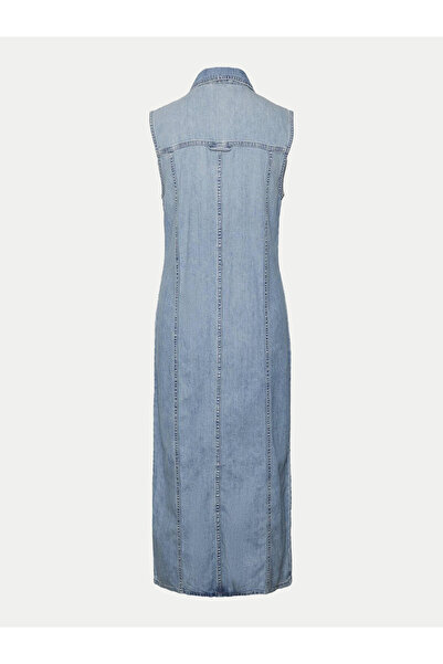 Vero Moda Γυναικείο Φόρεμα Τζιν 10309673 ΑΝΟΙΧΤΟ ΜΠΛΕ ΤΖΙΝ Μπλε
