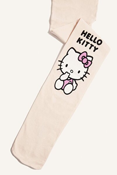 DeFacto Kız Çocuk Hello Kitty 60 Denye Külotlu Çorap G1534A8NS