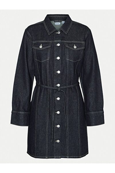 Vero Moda Γυναικείο Φόρεμα Τζιν 10321127 Μπλε Σκούρο Μπλε