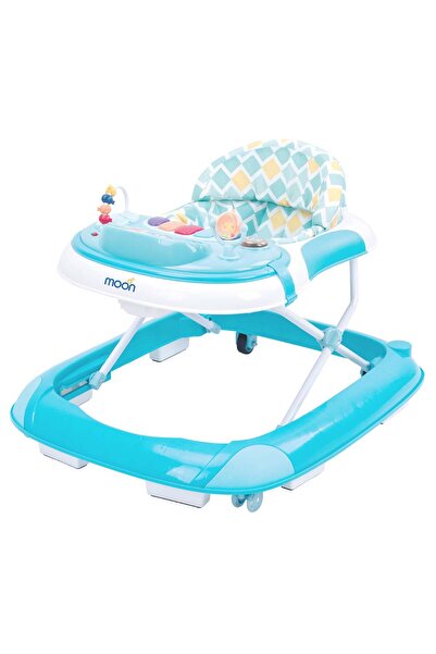 Moon مشاية موسيقية للأطفال قابلة لتعديل الارتفاع من بيس - أزرق