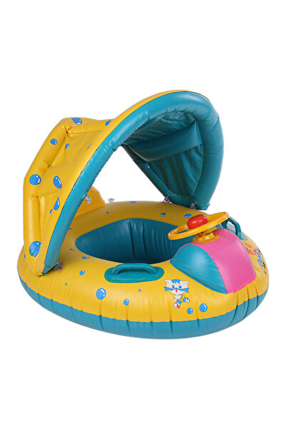 HALAMODO حلقة سباحة قابلة للنفخ 72×38×58 سم