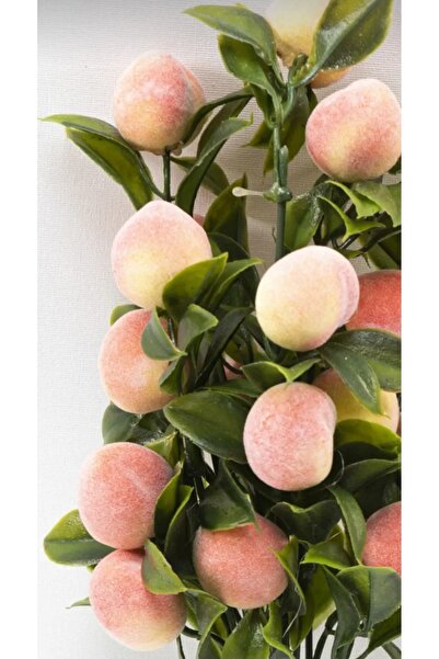 yapay çiçek evi Yapay küçük şeftali ağacı ev dekor mutfak süsü