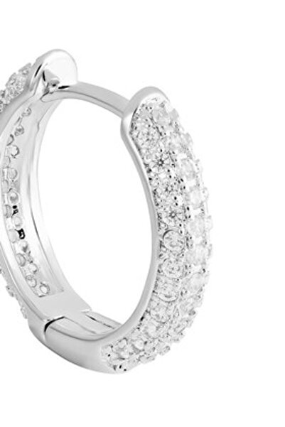 Iced Stuff ανδρικά σκουλαρίκια KOLCZYKI DIAMOND RING σε ασημί χρώμα