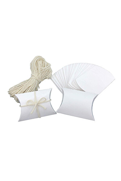 HALAMODO صندوق وسادة من ورق كرافت عتيق مكون من 50 قطعة