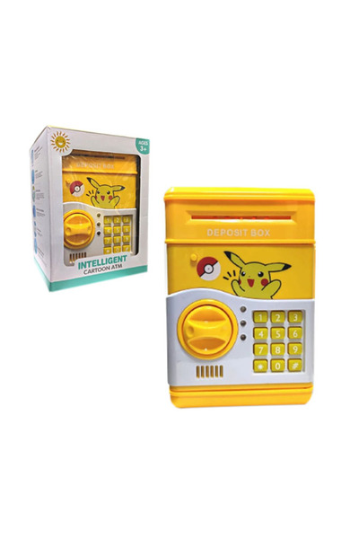 HALAMODO صندوق بنك النقود الإلكتروني بوكيمون بيكاتشو