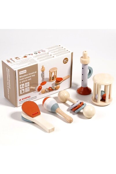 OEM Jucărie muzicală Montessori din lemn pentru copii, set de instrumente edu...