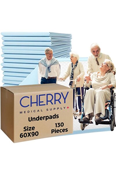 Cherry Medical Supply 130 قطعة معبأة في 13 كيسًا، 60 سم × 90 سم، فوط صحية للا...
