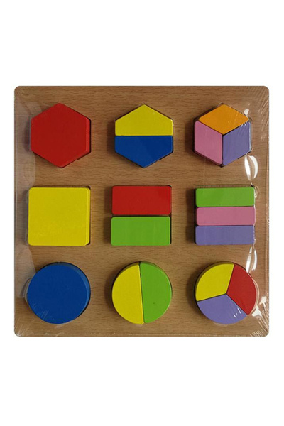 HALAMODO Wooden 3D Geometric Jigsaw Puzzle