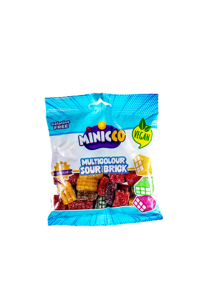 MİNİCCO BABY مينيكو - طوب حامض نباتي - متعدد الألوان، حجم صغير - ١٦٠ غرام