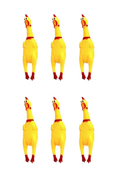 Toy 6 قطع دجاج متوهجة مع صراخ وعصر