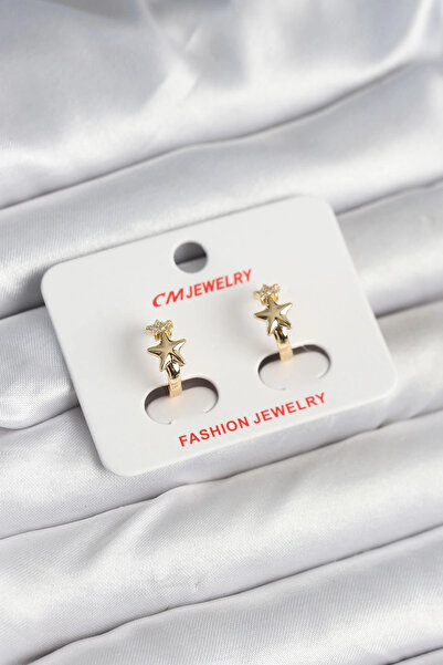 Epilons أقراط نسائية من النحاس الذهبي على شكل نجمة من Bfs