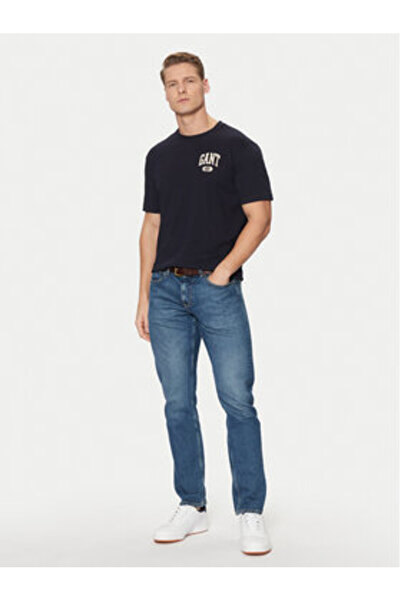 Gant Ανδρικό T-Shirt 2003292 Μπλε Σκούρο Μπλε