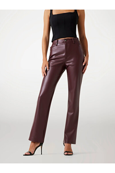 Guess Euphoria Kadın Kahverengi Regular Fit Pantolon W5BB75K8S30-G1G5