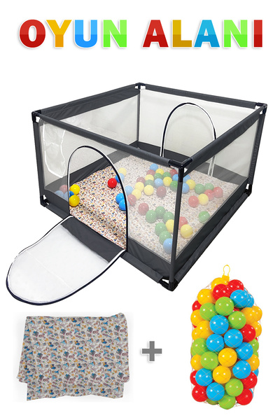liabebek KARE BEBEK VE ÇOCUK OYUN ALANI 100X100 EBAT