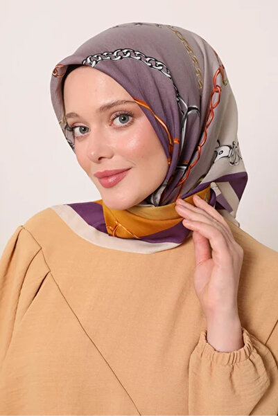LuvenSara وشاح مزين بالزهور - أرجواني