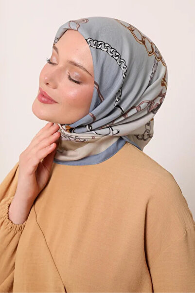 LuvenSara وشاح زهري - أزرق خيالي