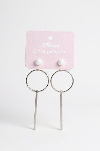 maia أقراط متدلية مزينة باللؤلؤ