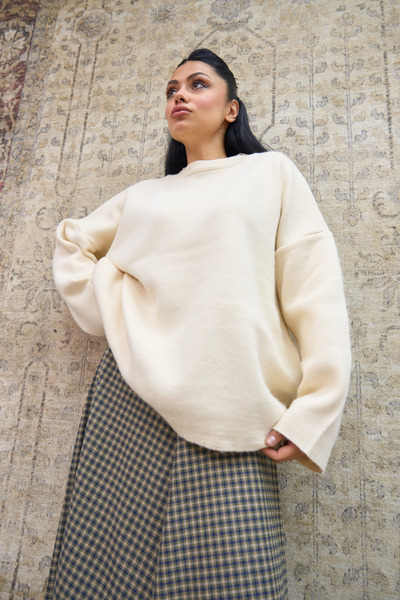 KÜÇÜĞÜM BUTİK Cream Casual Knitwear Sweater