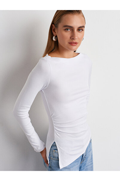 Dilvin 32198 Κορδόνι με κορδόνια στο λαιμό, λευκό