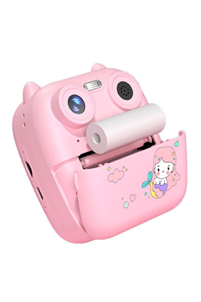OEM Aparat foto instant pentru copii – imprimare instantanee + funcții foto/video – ideal pentru cadou